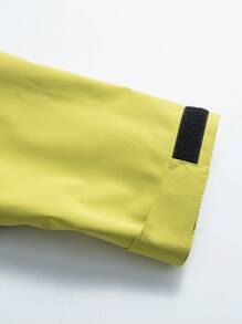 Gym Rark Chaqueta con capucha casual de hombre con cordón y bloque de color - Negro - Ver 5