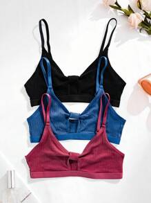 3 piezas/set sujetadores sin alambres para mujeres - Multicolor - Ver 5