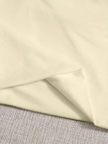 SHEIN Unity 女士纯色细肩带吊带背心，日常休闲装 - 杏色 - 查看 4