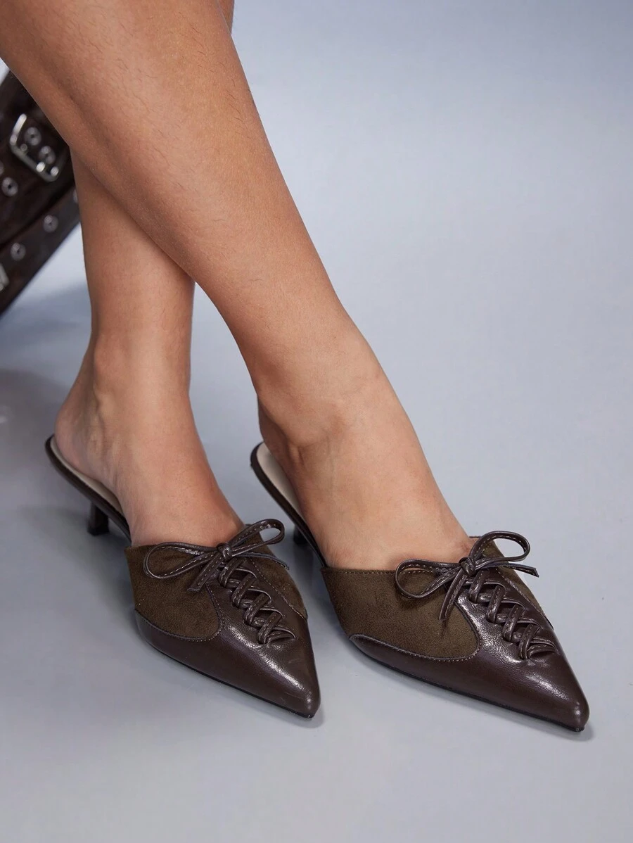 CUCCOO GRLICON Women's Y2K Punk Style High Heel Pumps, Suitable For Motorcycle, Cool Girl, Halloween, Christmas, Party Outfits - Brown - View 1