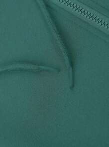 EURMUSE Men's Basic Pocket Patch Zipper Sweatshirt - Dark Green - View 3