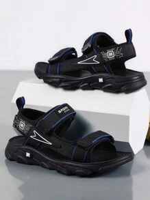 1 Pair Kids Summer Open-Toe Athletic Sandals, Boys Beach Sandals