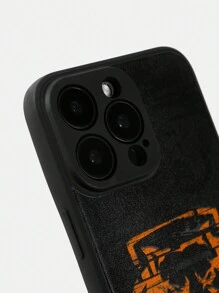 CALL OF DUTY X SHEIN Fashionable Letter & Animal Graphic Matte Phone Case, Compatible With IPhone