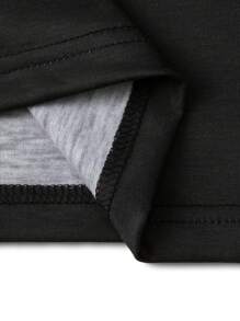 Manfinity Homme Men's Contrast Stripe Long Sleeve T-Shirt & Pants Set - Black - View 3