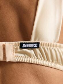 AiiRZ Satin Lingerie Bra And Knicker Set - Yellow - View 4