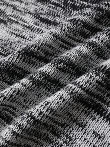 Manfinity Hypemode Men's Front Button Long Sleeve Simple Knitted Sweater, Casual Daily Wear - Multicolor - View 3