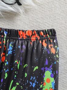 Colorful Game Console Print Young Boys Pajamas, Snug Fitting Long Sleeve Shirt And Pants 2 Pieces Loungewear Set, Daddy And Me Matching Outfits (2 Sets Sold Separately)