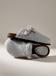 Solecia 女士简约平底乐福鞋，时尚休闲日常穿着 - 灰色 - 查看 1