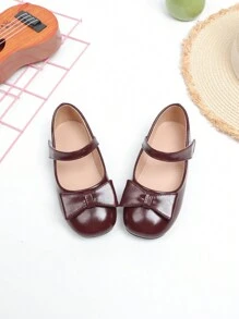 Silver Bow Knot Hook And Loop Princess Sandals, Non-Slip Comfortable Soft Bottom Fashionable