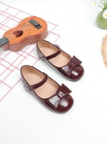 Silver Bow Knot Hook And Loop Princess Sandals, Non-Slip Comfortable Soft Bottom Fashionable