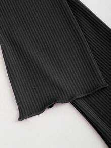 Sweetra Camiseta de manga larga con cordón vintage y adorable para mujer en otoño