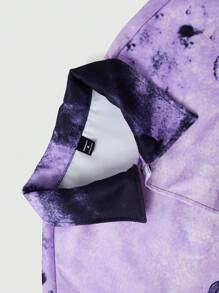 PAVTROS Men's Autumn Fashion Tie-Dye Hand Print Jacket - Multicolor - View 4