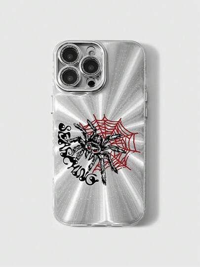 Pahlevi غطاء هاتف بتصميم شبكة العنكبوت الأسود متوافق مع أجهزة آبل 13، 14، 15، 16، هالوين