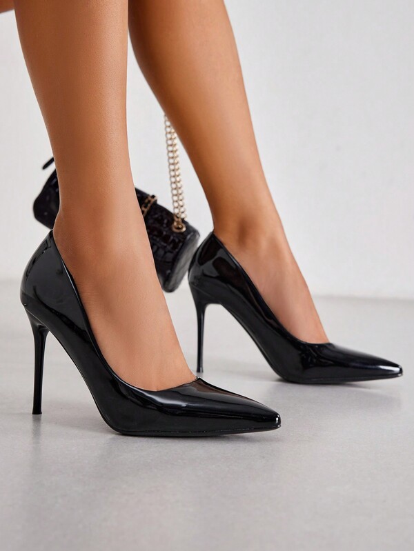 CUCCOO SZL Pompe clasice la modă cu toc înalt pentru femei, toc de absolvire, tocuri de bal pentru petrecere de vară Baddie Trendy Chic Stil superb Petrecere de Crăciun Petrecere Disco Noapte sexy Ieșire de toamnă Vacanță de Anul Nou