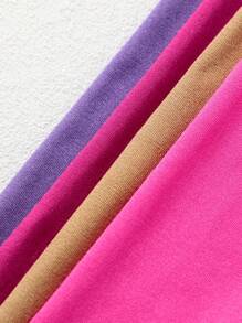 12pcs/Set Young Girl' Leggings, Spring/Autumn/Winter - Multicolor - View 5