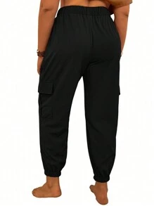 EMERY ROSE 大尺碼純色貨物褲