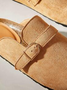 Solecia 女士纯色休闲平底便鞋 - 杏色 - 查看 4