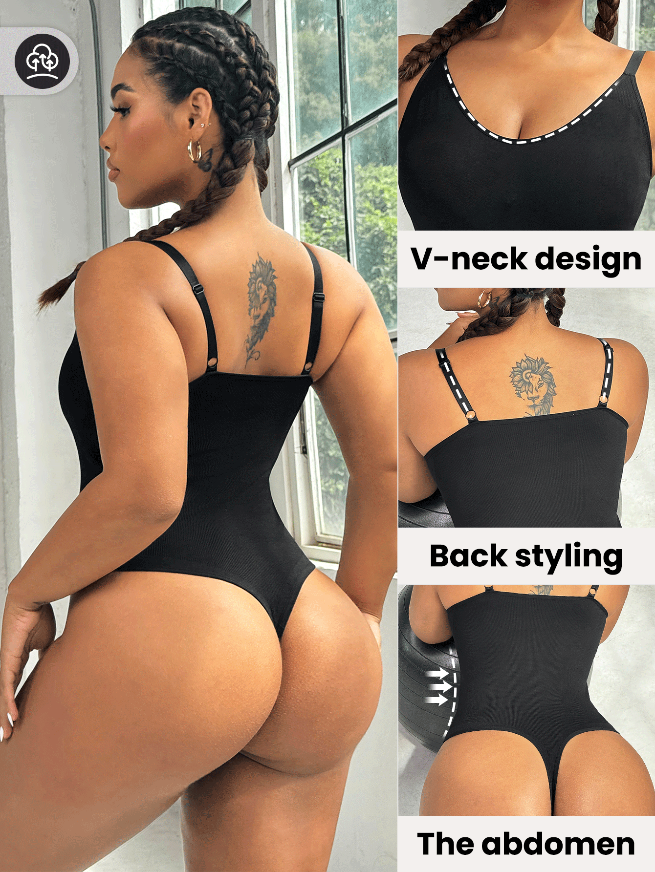 SHEIN Sport Studio Plus Size Women Seamless Strap Jumpsuit Activewear