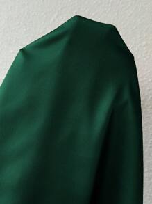 SHEIN Privé 女士简约优雅香槟色纯色无袖办公室衬衫，带有中式领和褶皱细节