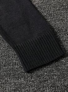 Claim Dot Men's Casual Zip-Up Knitted Sweater, Simple & Fashionable For Daily Wear - Multicolor - View 5