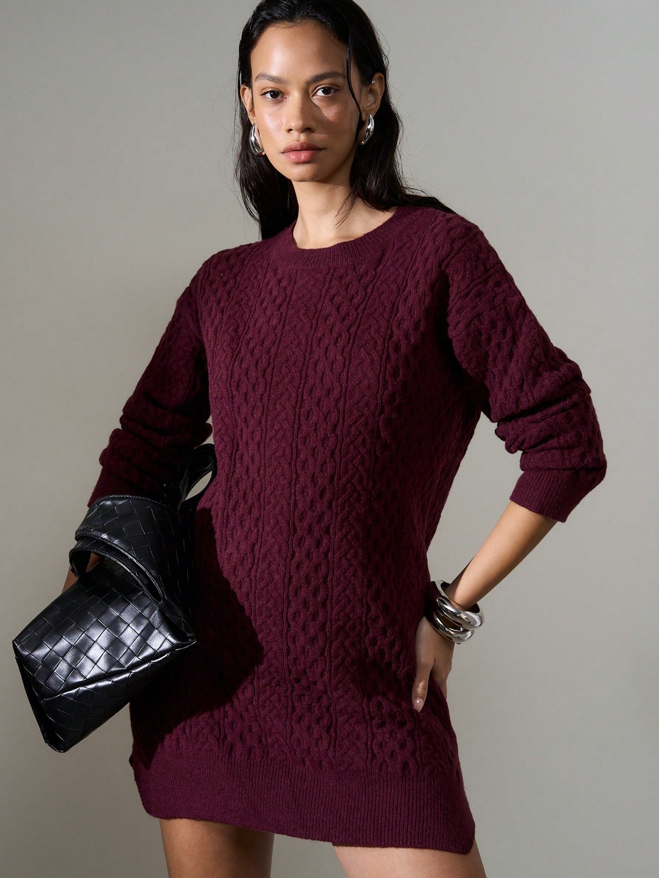 sachin and babi light blue dress women christmas sweater dresses long sleeve cute pattern main image 0