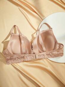 Charlaine ملابس داخلية للنساء بحمالات رفيعة وتريم من الدانتيل، بلون أحادي، صدرية كاجوال