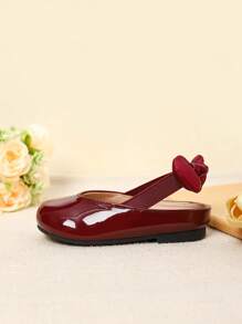 Girls' Gold Soft-Sole Casual Bowknot Flats, Fashion Breathable Open-Toe Sandals, Summer