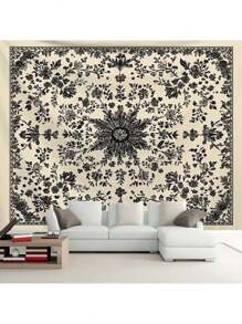 1 件波西米亚风格装饰印花壁挂挂毯、居家房间装饰、家居装饰