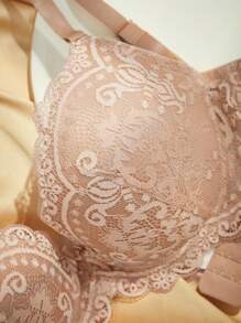 Charlaine ملابس داخلية للنساء بحمالات رفيعة وتريم من الدانتيل، بلون أحادي، صدرية كاجوال