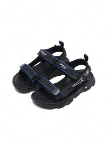 1 Pair Kids Summer Open-Toe Athletic Sandals, Boys Beach Sandals