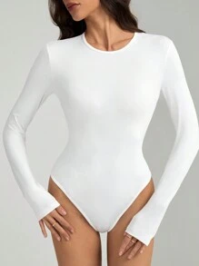 SHEIN Tall Body entallado sólido para mujer, ideal para primavera
