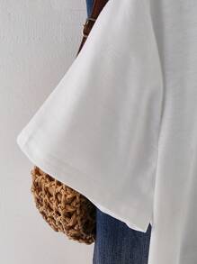 INAWLY Camiseta gráfica casual con estampado de camuflaje, ciervo y lazo para mujer talla grande