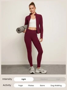 GLOWMODE 女士运动夹克 - 中紫紅色 - 查看 5