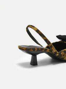 CUCCOO CURVES Plus Size Wide Fit Pointed Toe High Heels, Elegant Black Satin With Ankle Strap, Suitable For All Seasons - Multicolor - View 6