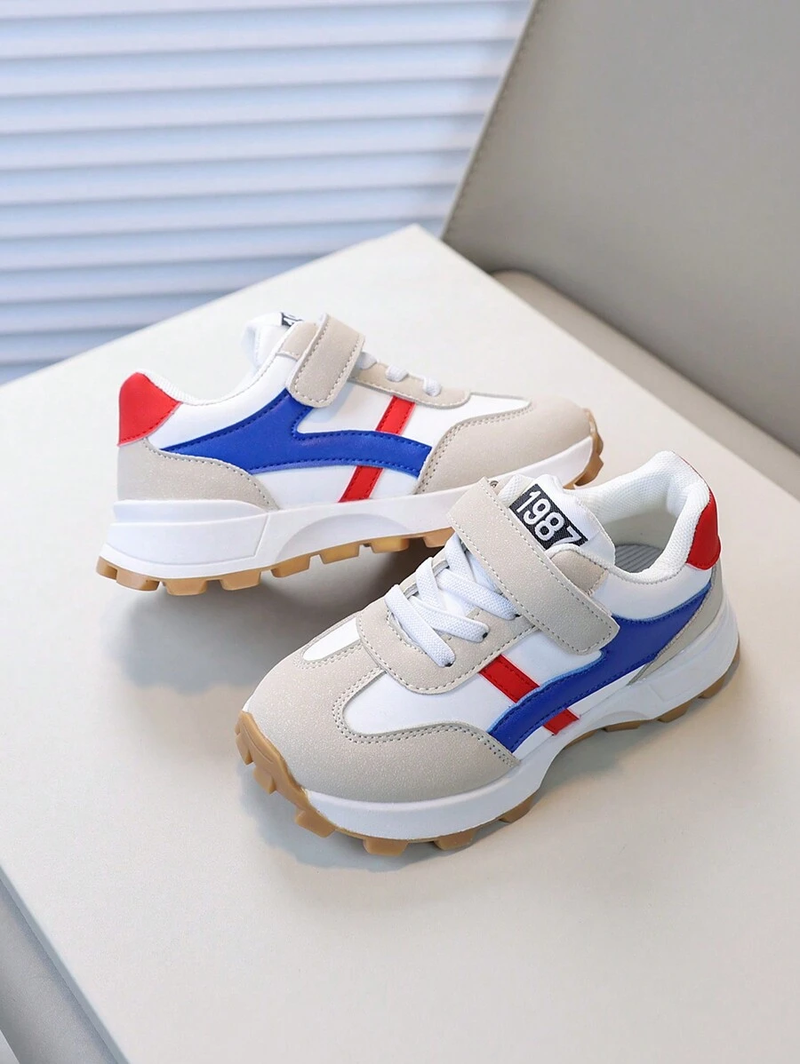 1 Paio Di Scarpe Di Moda Per Bambini Piccoli Maschi E Femmine, Sneaker Per Neonati Per Primavera/Autunno, Scarpe Da Corsa Per Bambini - Rosso - Visualizzare 1