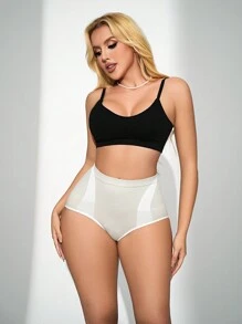 1pc Seamless Women Shapewear Bottoms - Light Grey - View 1