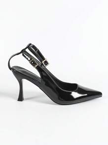 CUCCOO BIZCHIC Women's Pointy Toe Stiletto High Heels, Elegant Commute Versatile Lady Pumps, For Formal, Night Out, Genteel Aesthetic Style - Black - View 7