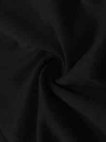 Manfinity Homme Men's Solid Color Crewneck Long Sleeve Sweatshirt And Drawstring Waist Cargo Pants Casual 2 Pieces Set, Autumn/Winter, Men Sweatsuit Set, Men 2 Pieces Set Black, Cargo Pants