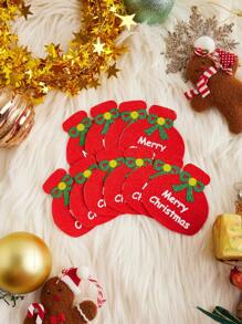 5 Pairs Women's Letter Printed Nipple Covers,Disposable Christmas Gift Box Breast Stickers
