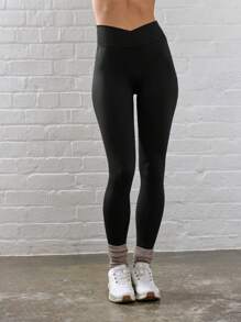 Musera Sport Elastic Waist Seamless Skinny Sports Pants