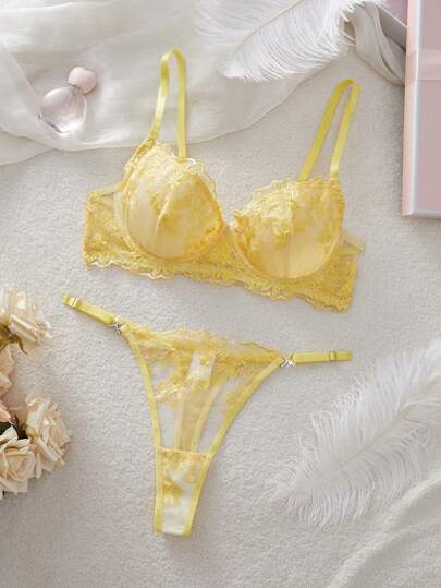 Retro Blauw Women Verleidelijke Lingerie Set view 3