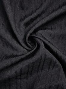 Rometta Plus Size Elegant Contrast Piping Ruffle Sleeve Shirt , Bell Sleeve Top Fall Cloth For Women - Black - View 8