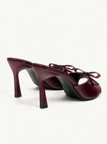 CUCCOO CHICEST Sandalias de tacón alto de stileto con lazo de strass de moda versátiles, zapatos de primavera para vacaciones de primavera, Pascua y baile de graduación