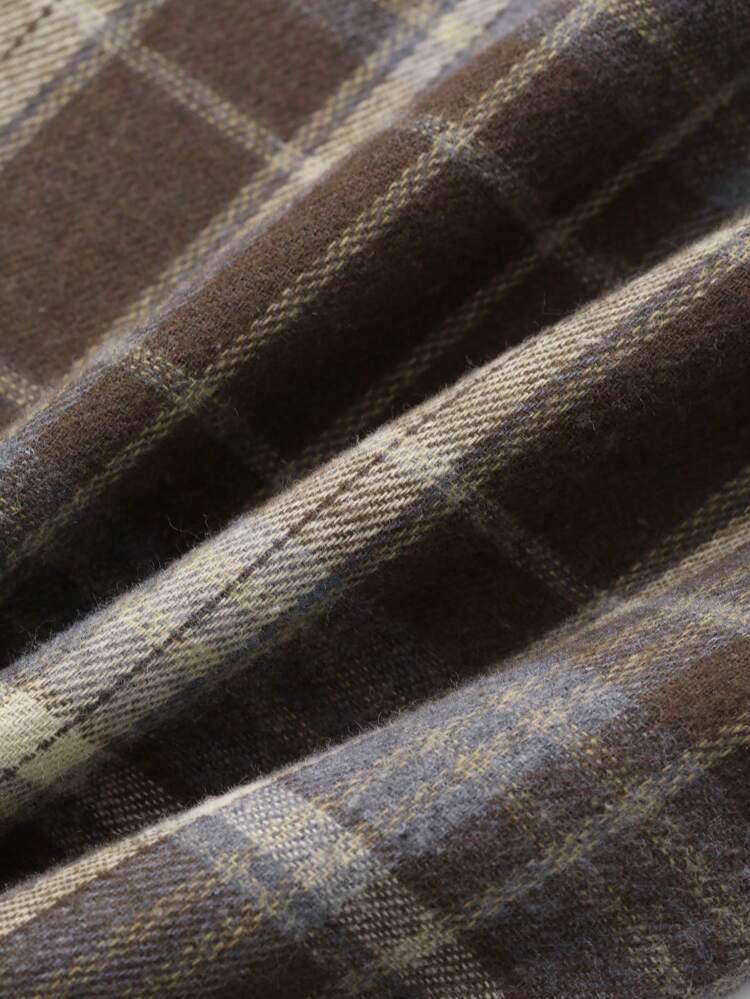 Loose Plaid Pattern Lounge Cozy Pants, Pajama, Fall & Winter