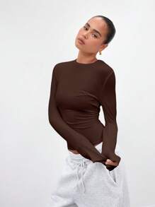 MUSERA 长袖莫代尔T恤 休闲春夏机场穿搭 假日秋季