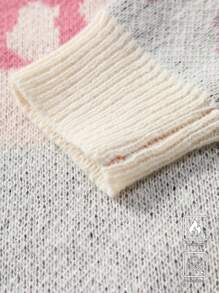 Chillumni Men's Round Neck Long Sleeve Patterned Minimalist Sweater, Casual Everyday Wear - Multicolor - View 4