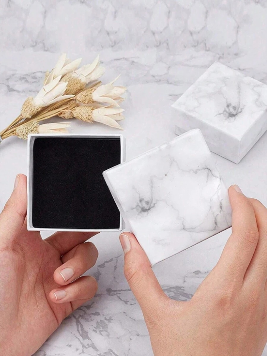 1pc/ 4pcs/ 8pcs/ 12pcs/ Marble Pattern Gift Box, Modern Paper Square Shaped Gift Wrapping Box For Party, Wedding , Classic Style Packaging Box For Jewelry As Festival Gift,Mini Bracelet Boxes For Jewelry Tiny Wrap Boxes Small Cardboard Boxes For Favor Ornaments Earring,Bachelorette Party,Wedding,Bachelorette,Bride,Party Decorations Birthday,Brides Maid Proposal Gifts,Wedding Decor,Bridal Shower Back To School Gifts Packing - Multicolor - View 1