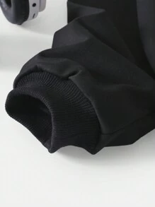 Tween Girls Casual Letter Print Round Neck Sweatshirt, Autumn/Winter