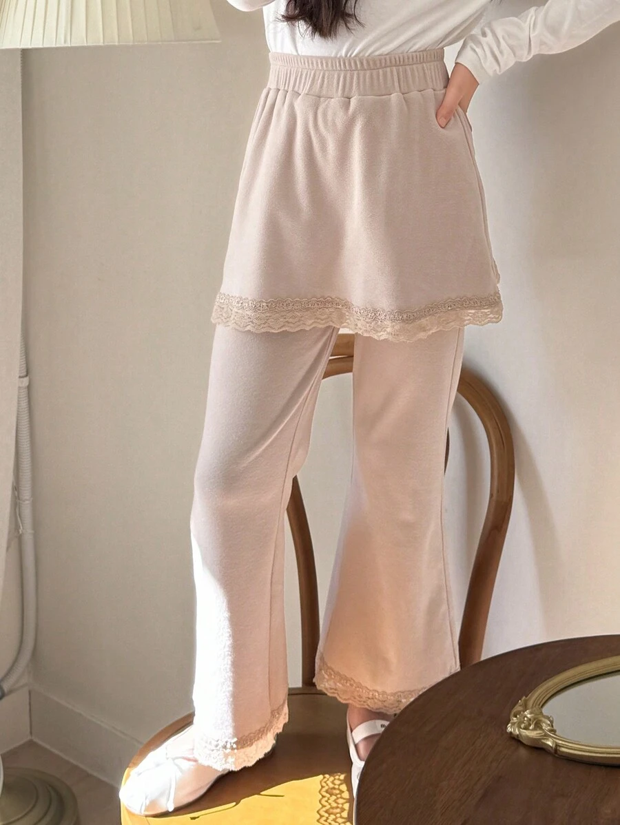 DAZY Tween Girl Autumn Long Pants - Khaki - View 1