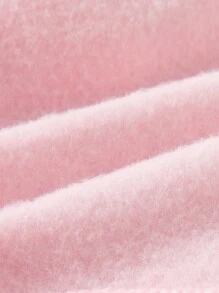 SHEIN Newborn Baby Cute Bear Print Patchwork Fluffy Warm Dress, Suitable For Outgoing In Autumn/Winter - Multicolor - View 11